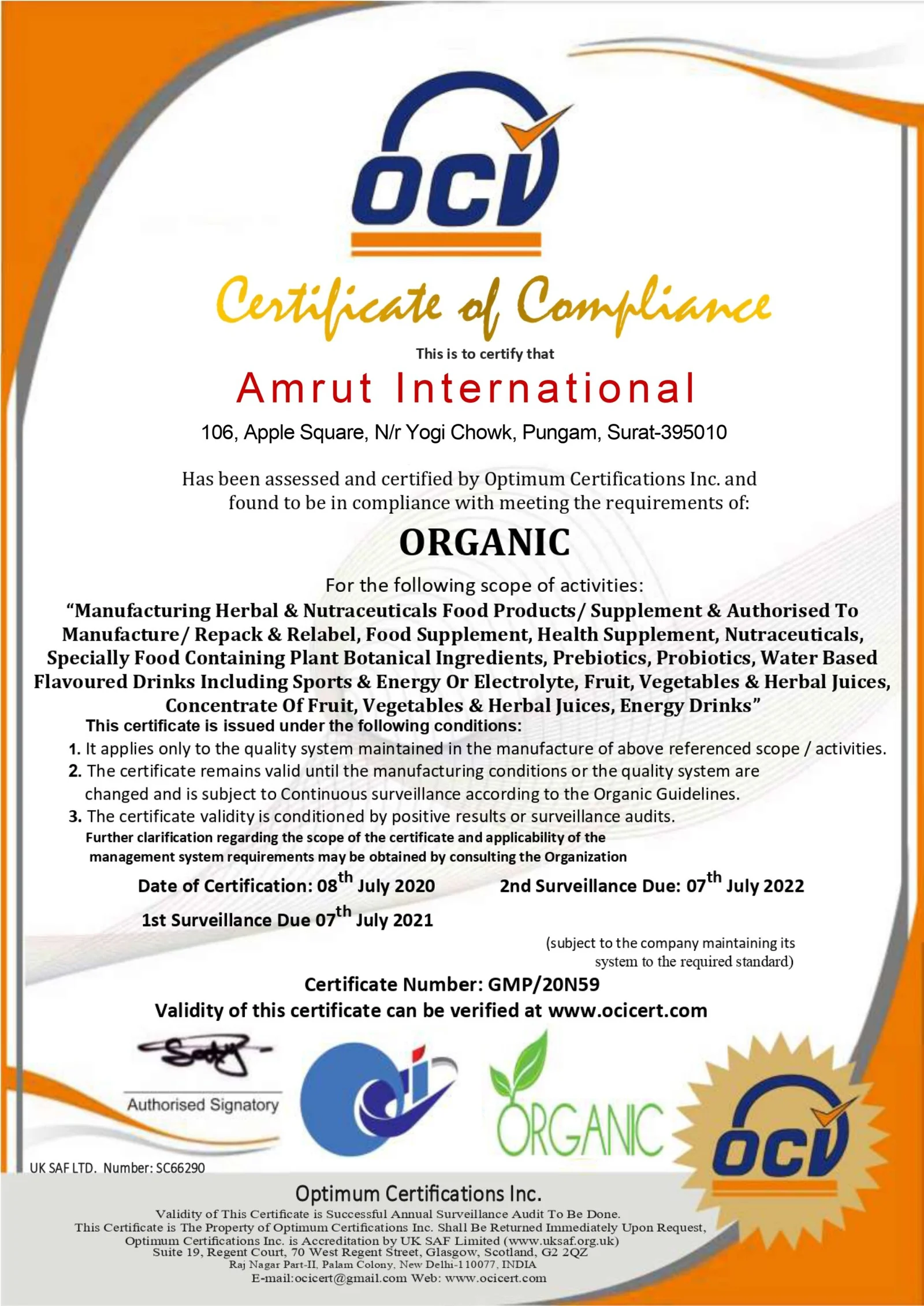 Certificate
